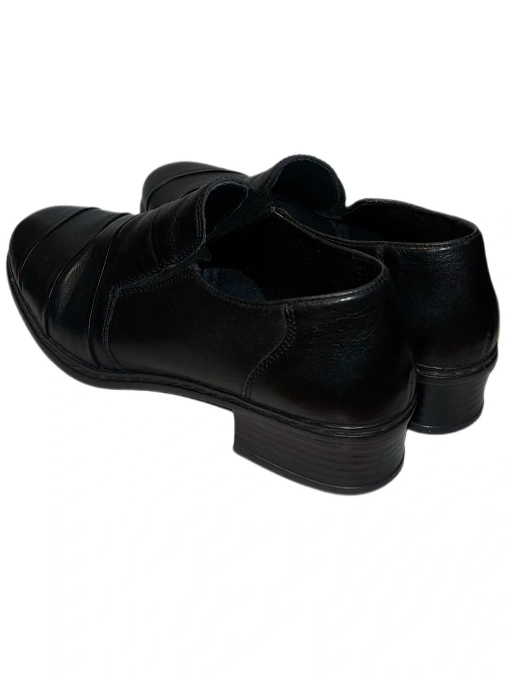 Rieker Antistress Layered Loafer Black Leather Woman's Size 6 Slip ons